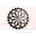 Magnetic bottle cap dartboard